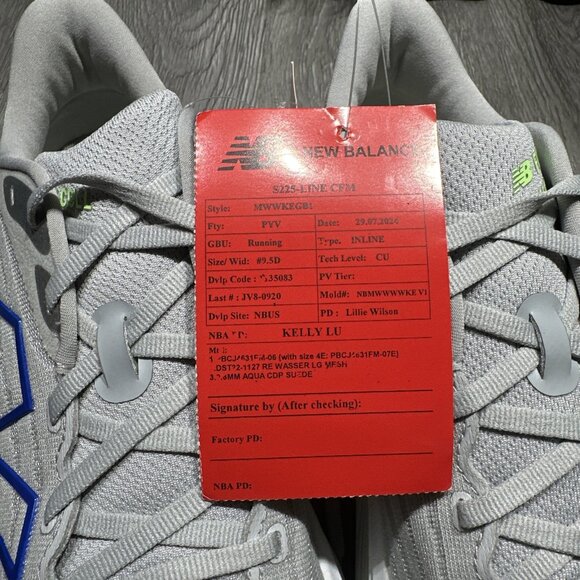 New Balance FuelCell Walker Elite Light Gray Size 9.5 D Sample Running Shoes - Picture 8 of 8